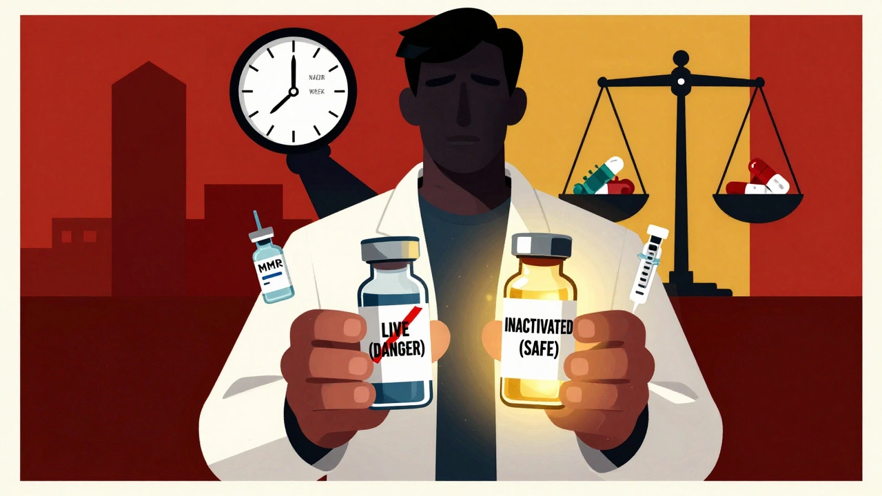 Vaccinations While on Immunosuppressants: Live vs Inactivated Guidance 2025